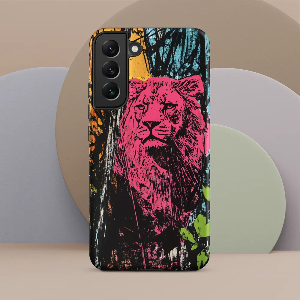 Fierce Vibrance: The Pink Lion