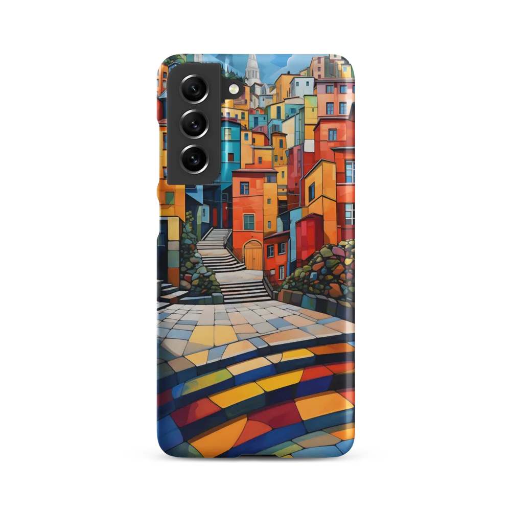 Vibrant Village: A Cubist Journey