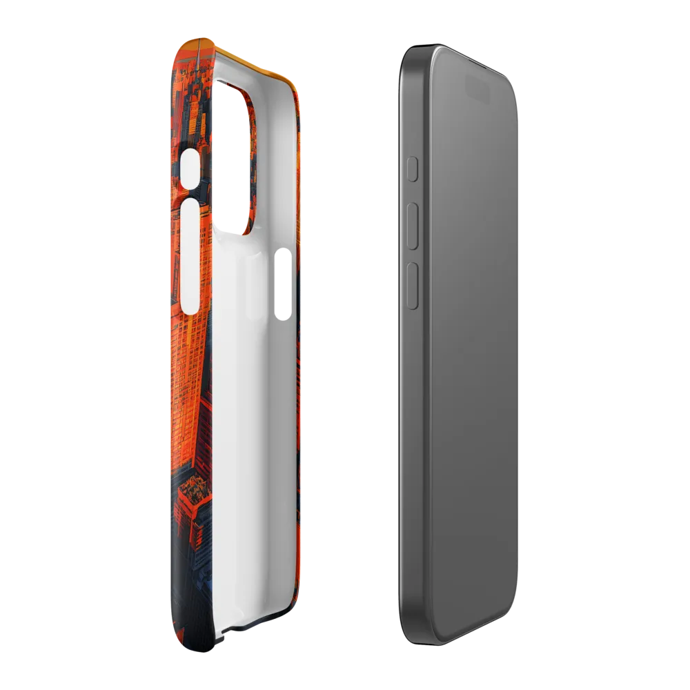 Urban Dawn: A Digital Ode to Skyscrapers | Phone Case |  15 Pro | Snap Case | Glossy