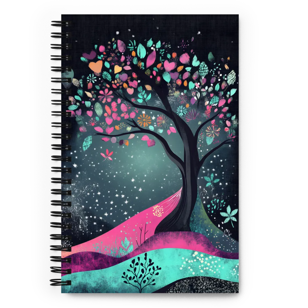 Whimsical Tree of Dreams | Spiral Notebook