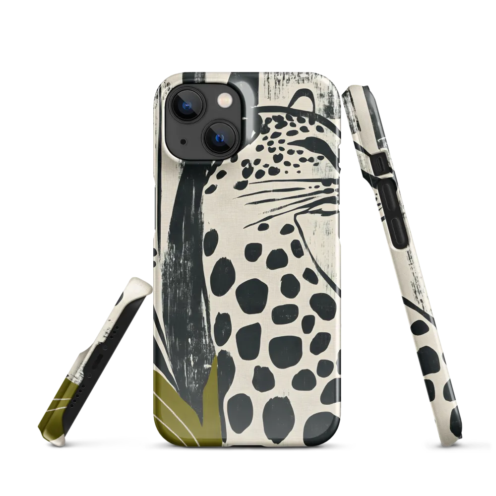 Leopard in Silhouette: A Modern Appeal | Phone Case |  14 | Snap Case | Glossy