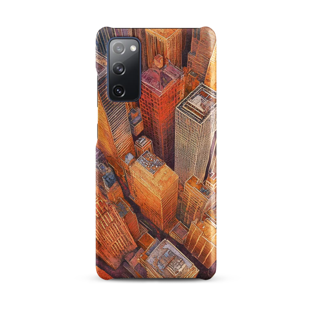 Urban Symphony in Orange and Purple