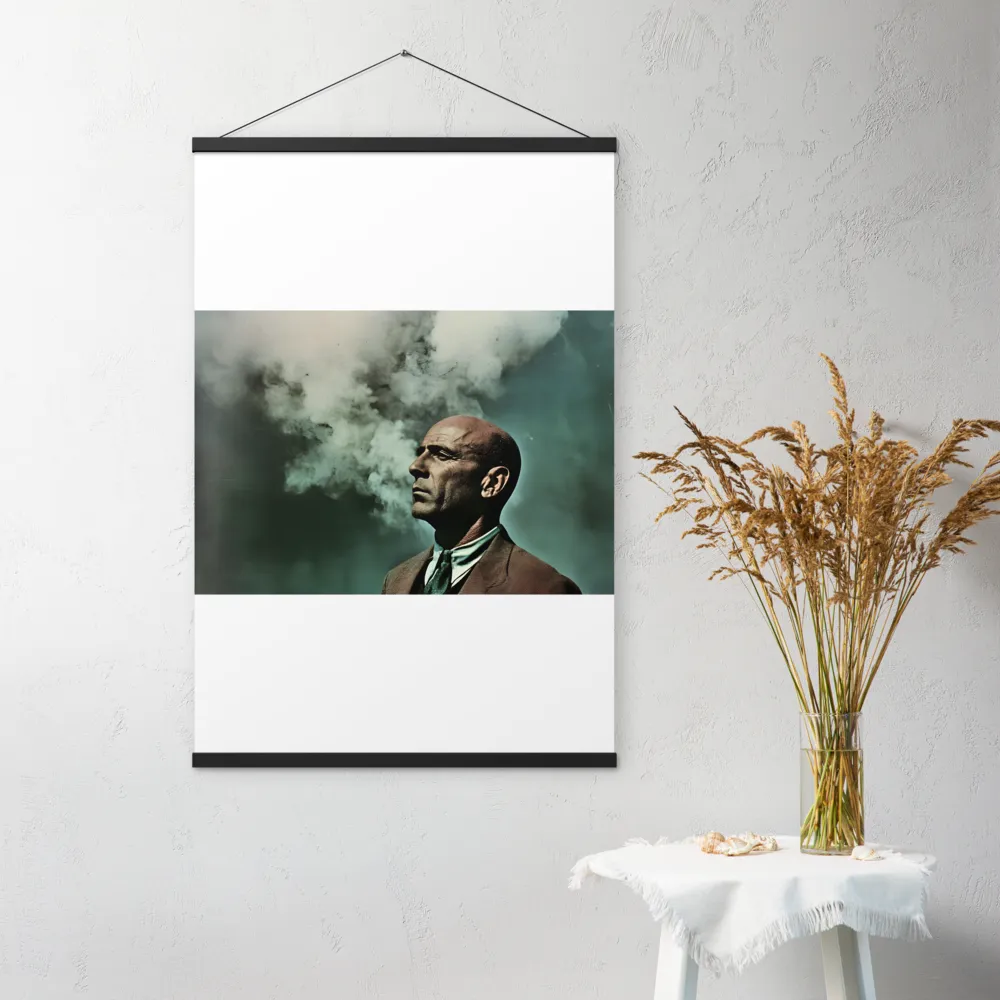 Clouded Thoughts | Poster With Black Wood Hanger | 24″×36″
