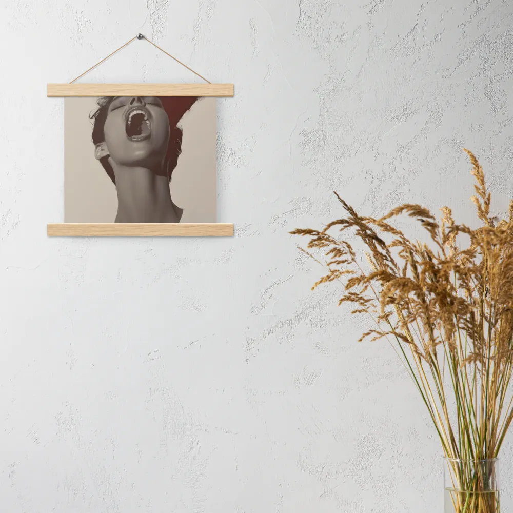 Echoes of Emotion | Poster With Oak Wood Hanger | 10″×10″