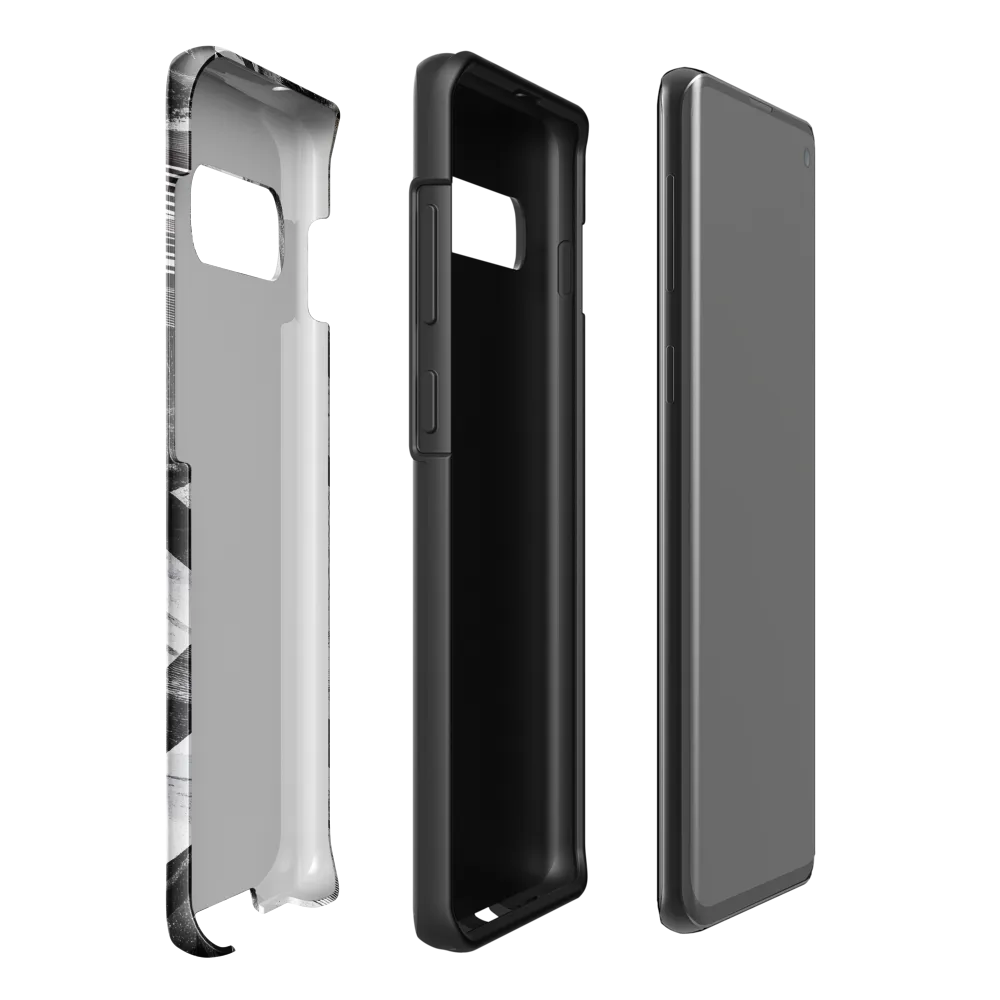 Fluidity in Monochrome | Phone Case |  S10 Plus | Tough Case | Glossy