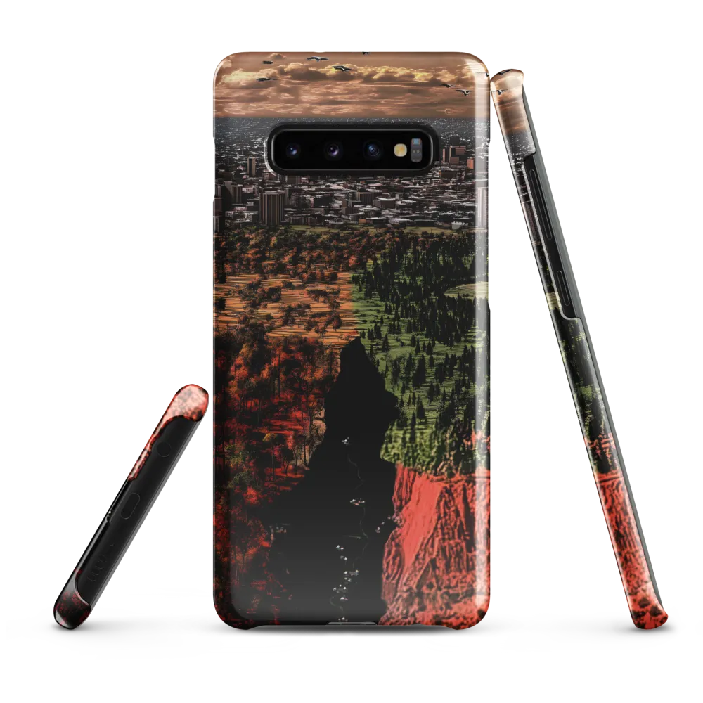 Harmony and Dissonance: A Landscape of Contrasts | Phone Case |  S10 Plus | Snap Case | Glossy