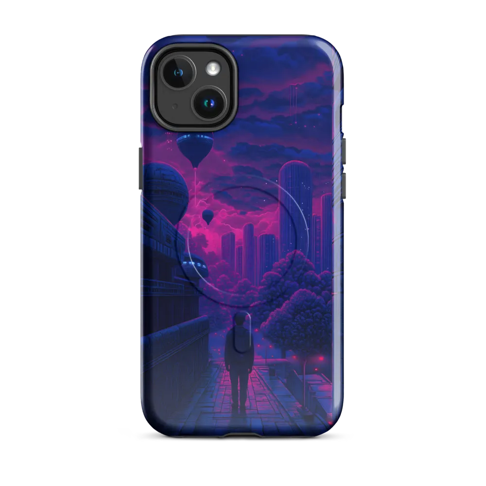 Lost in a Technological Dreamscape | Phone Case |  14 Plus | MagSafe® Tough Case | Glossy