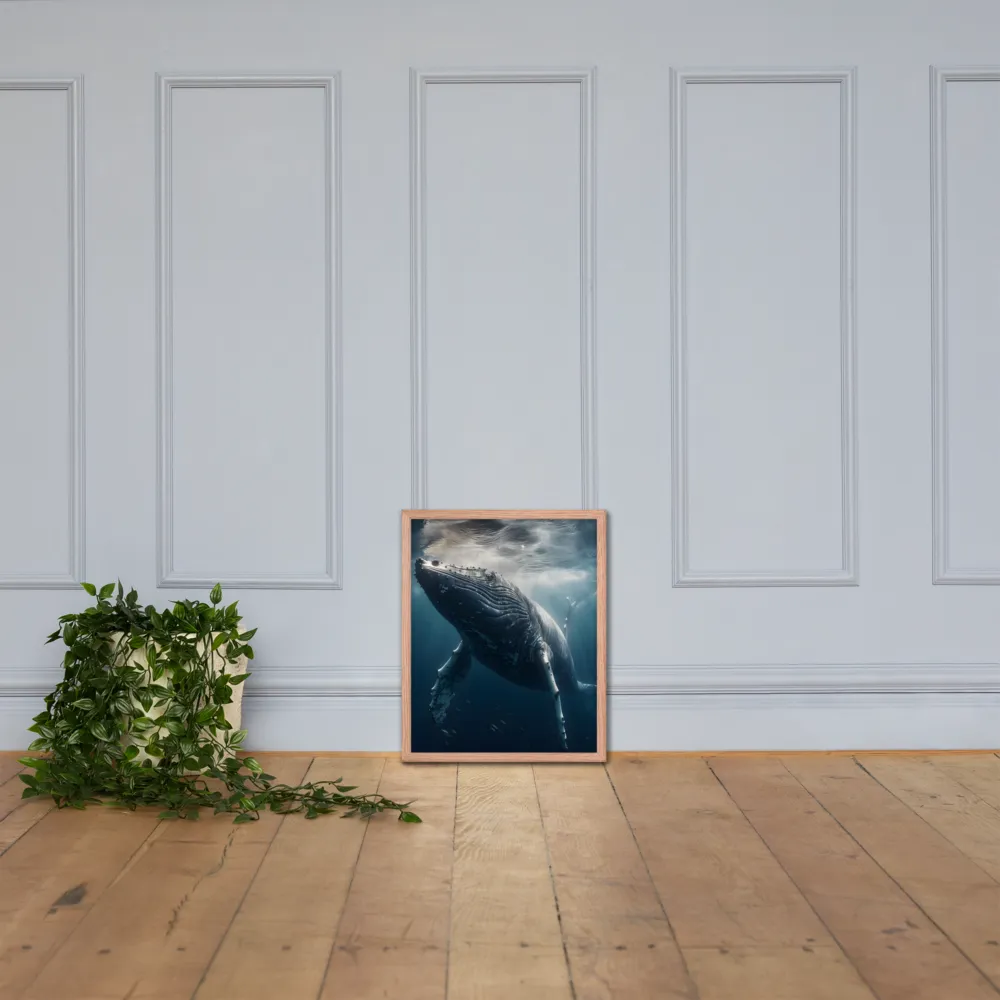 Graced by the Depths | Poster with Red oak Frame | 16″×20″