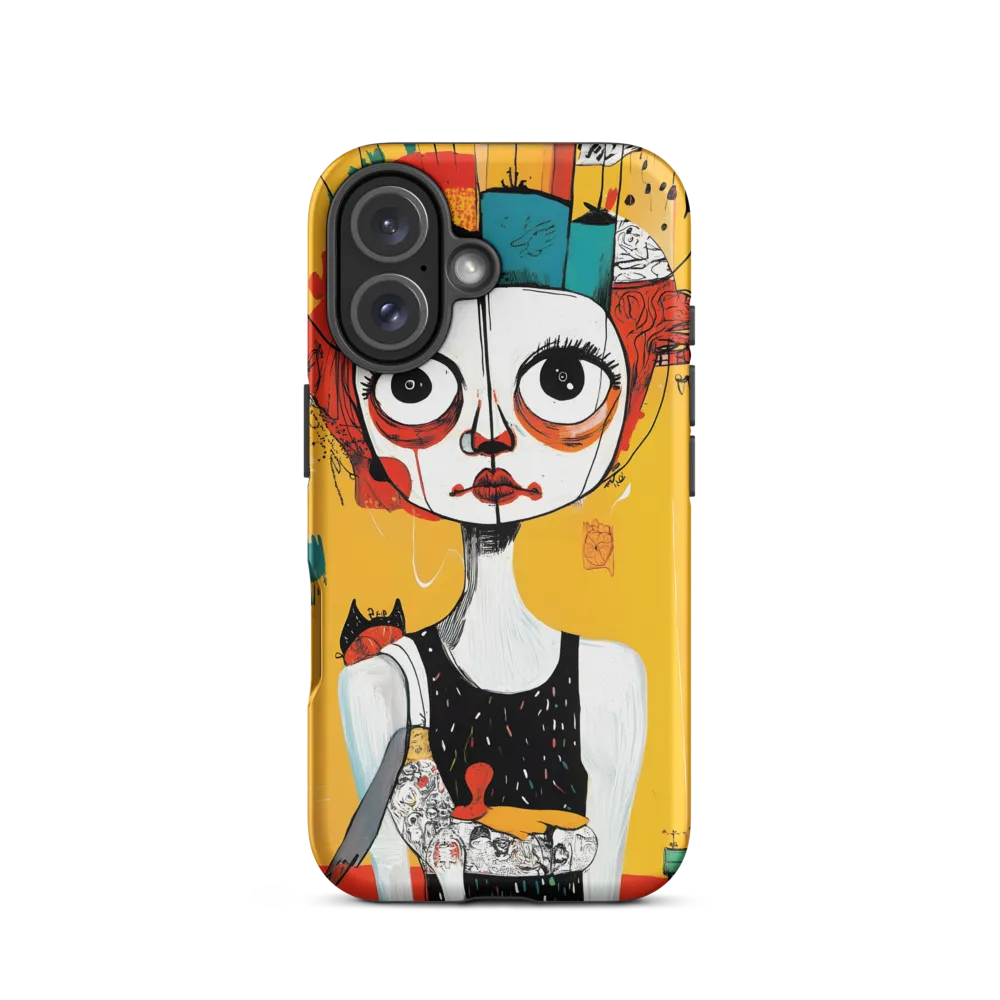 Whimsical Reflections: A Surreal Portrait | Phone Case |  16 | Tough Case | Matte