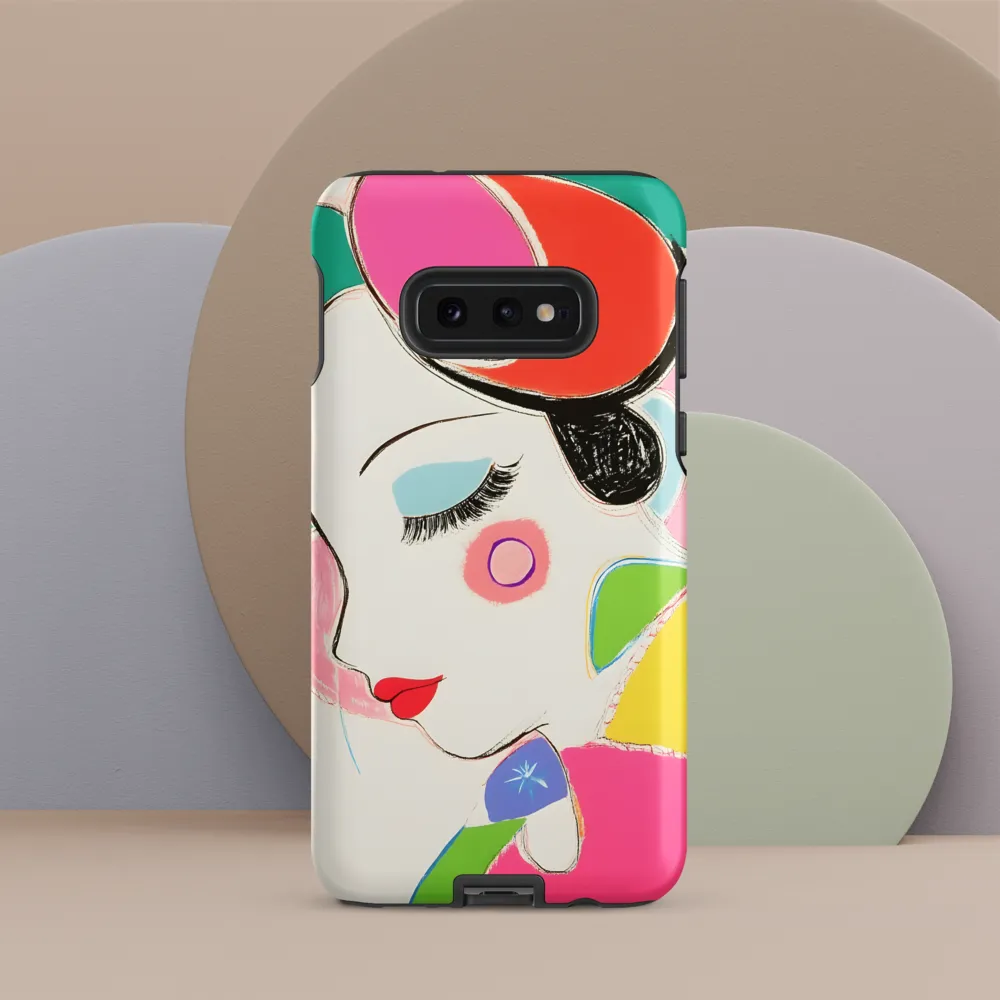 Whimsical Portrait in Colorful Abstraction