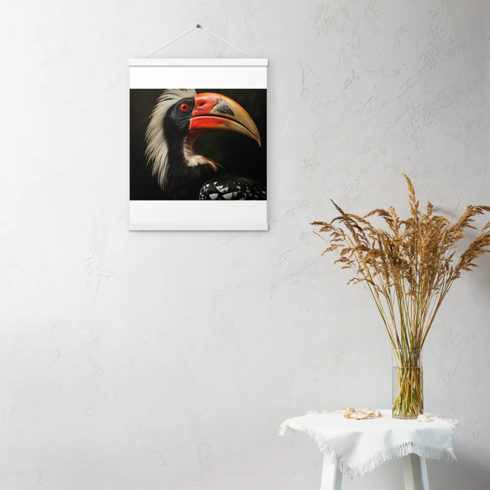 Majesty of the Hornbill | Poster With White Wood Hanger | 16″×20″