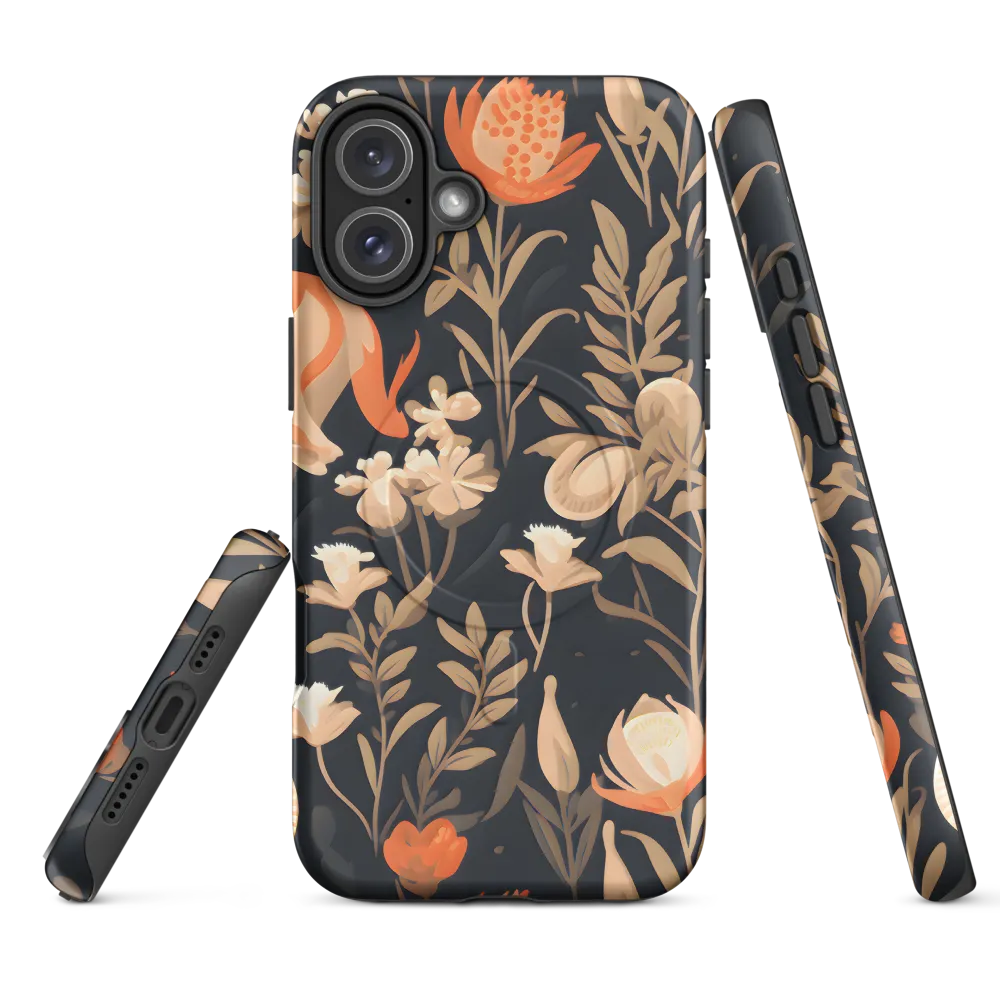 Floral Harmony: A Dance in the Dark