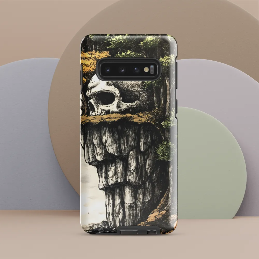 The Whispering Skull: A Surreal Encounter with Nature | Phone Case |  S10 | Tough Case | Glossy