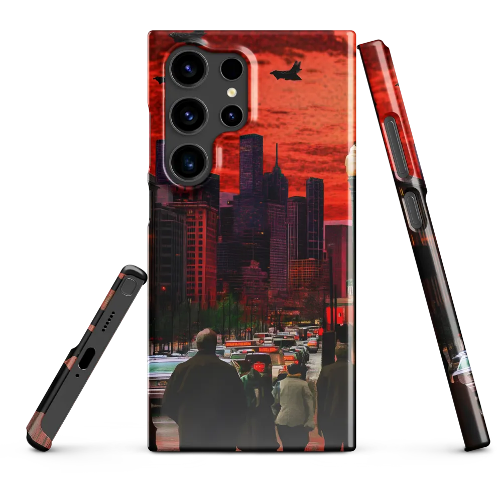Urban Reverie: Stratospheric Shadows | Phone Case |  S24 Ultra | Snap Case | Glossy