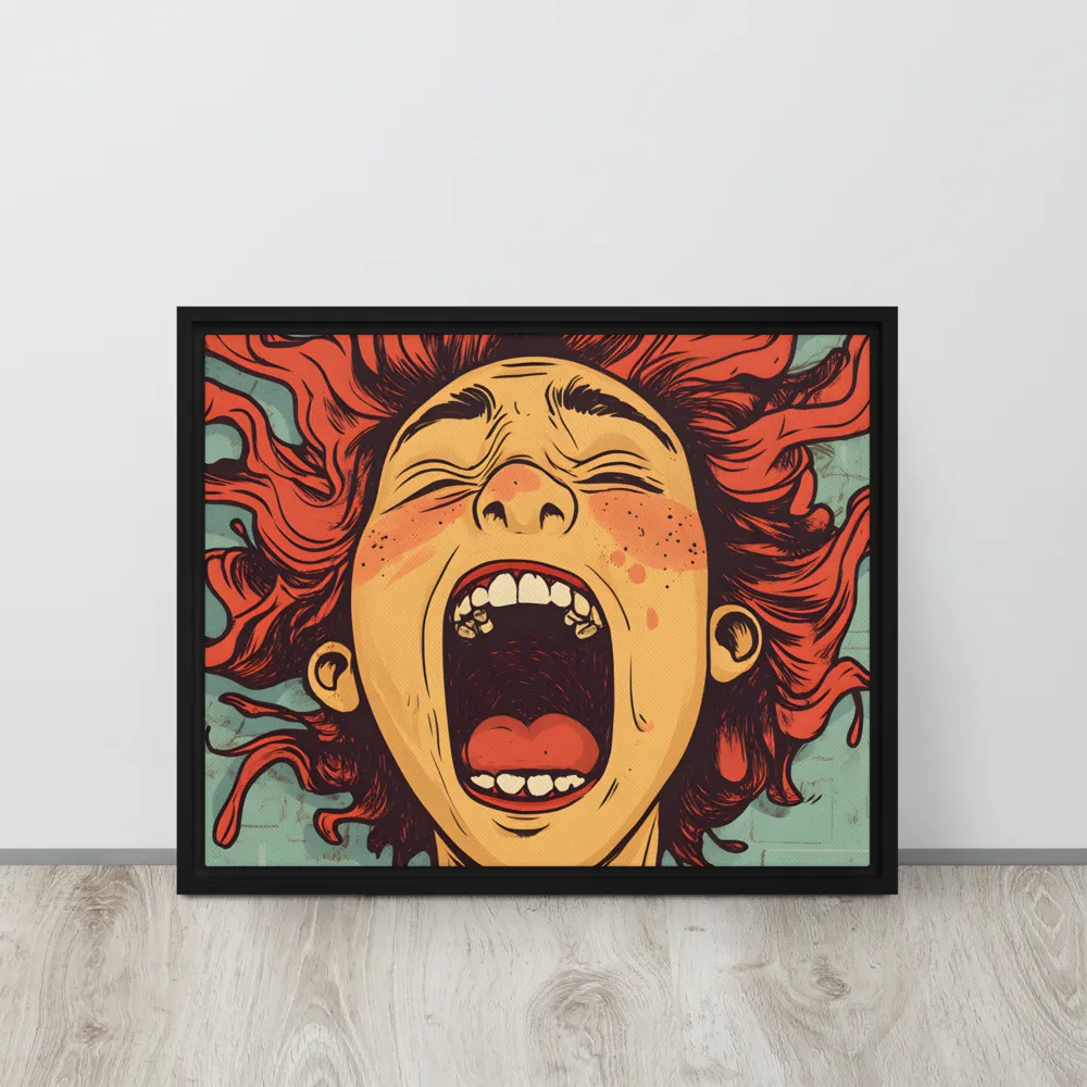 Fury Unleashed | Canvas with Black Frame | 16″×20″