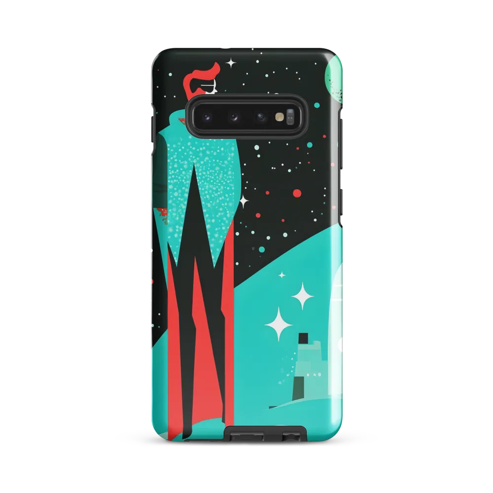 A Cosmic Explorer | Phone Case |  S10 Plus | Tough Case | Glossy