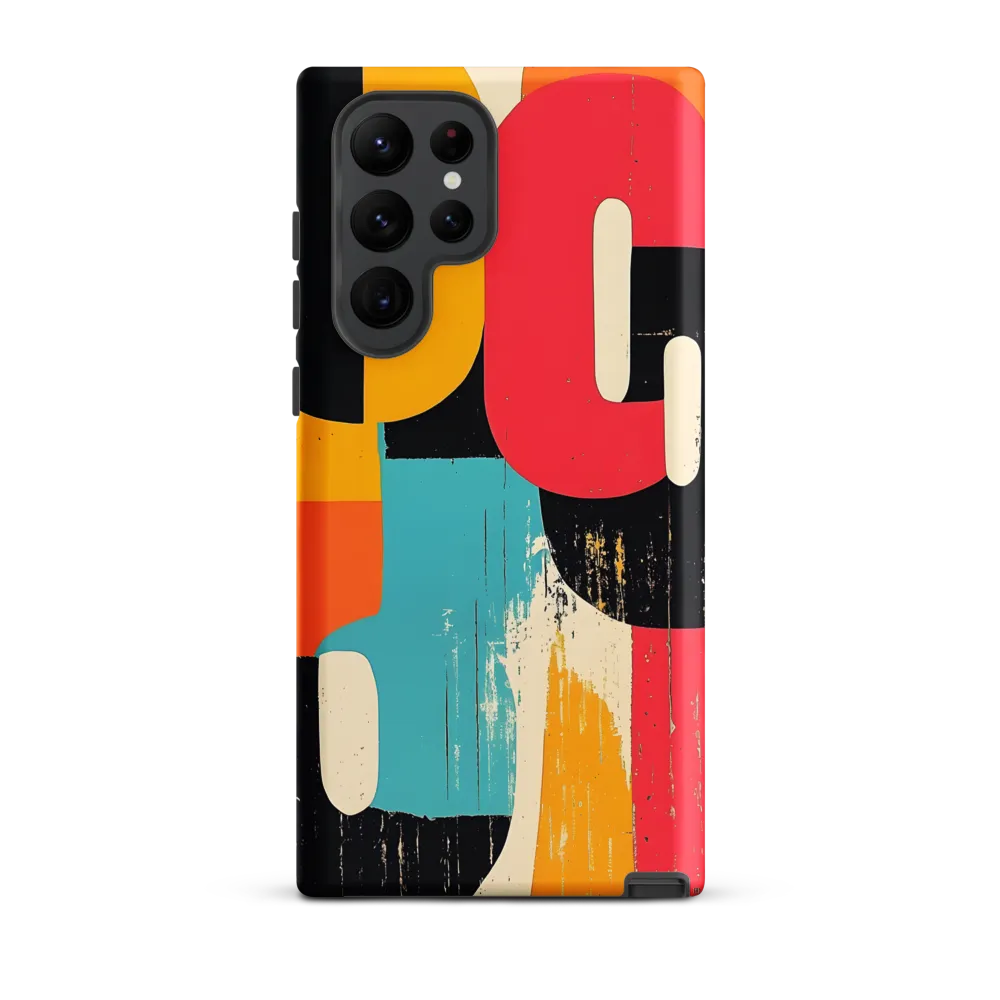 Colorful Curves: Numbers in Harmony | Phone Case |  S22 Ultra | Tough Case | Matte