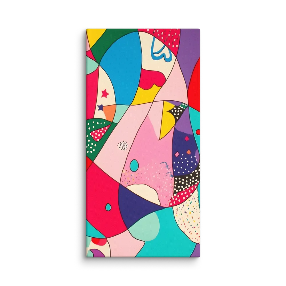 Playful Geometry in Color | Canvas | 20″×40″
