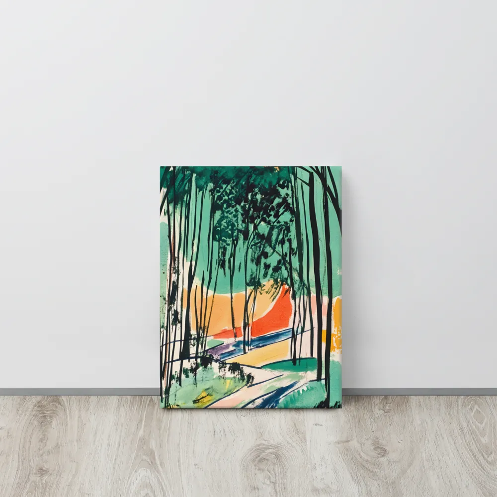 Winding Path Through the Forest | Canvas | 12″×16″