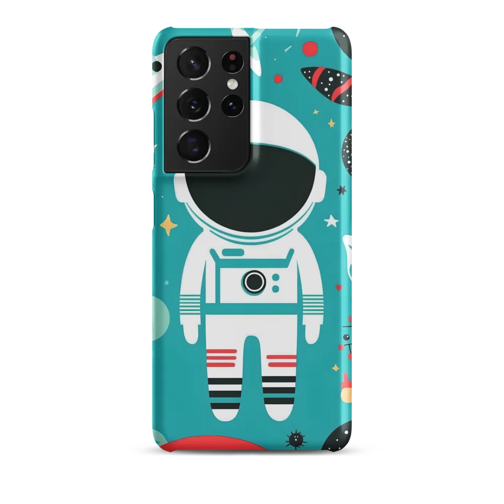Whimsical Astronaut in Cosmic Wonderland