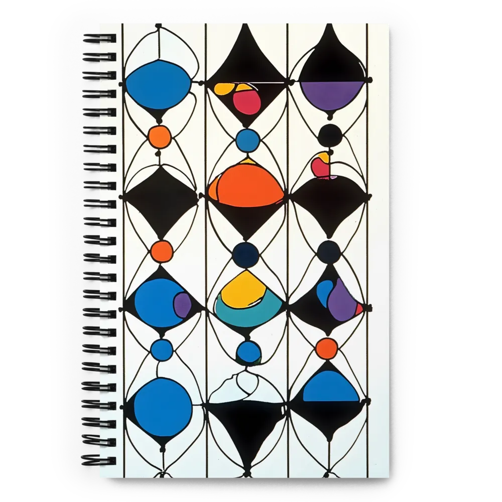 Rhythms of Color and Shape | Spiral Notebook