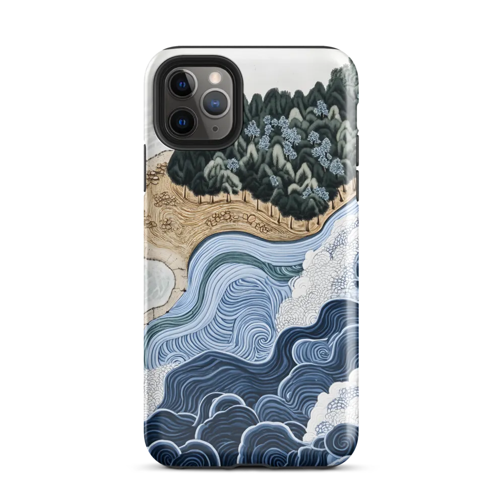 Oceanic Harmony: A Tranquil Landscape | Phone Case |  11 Pro Max | Tough Case | Glossy