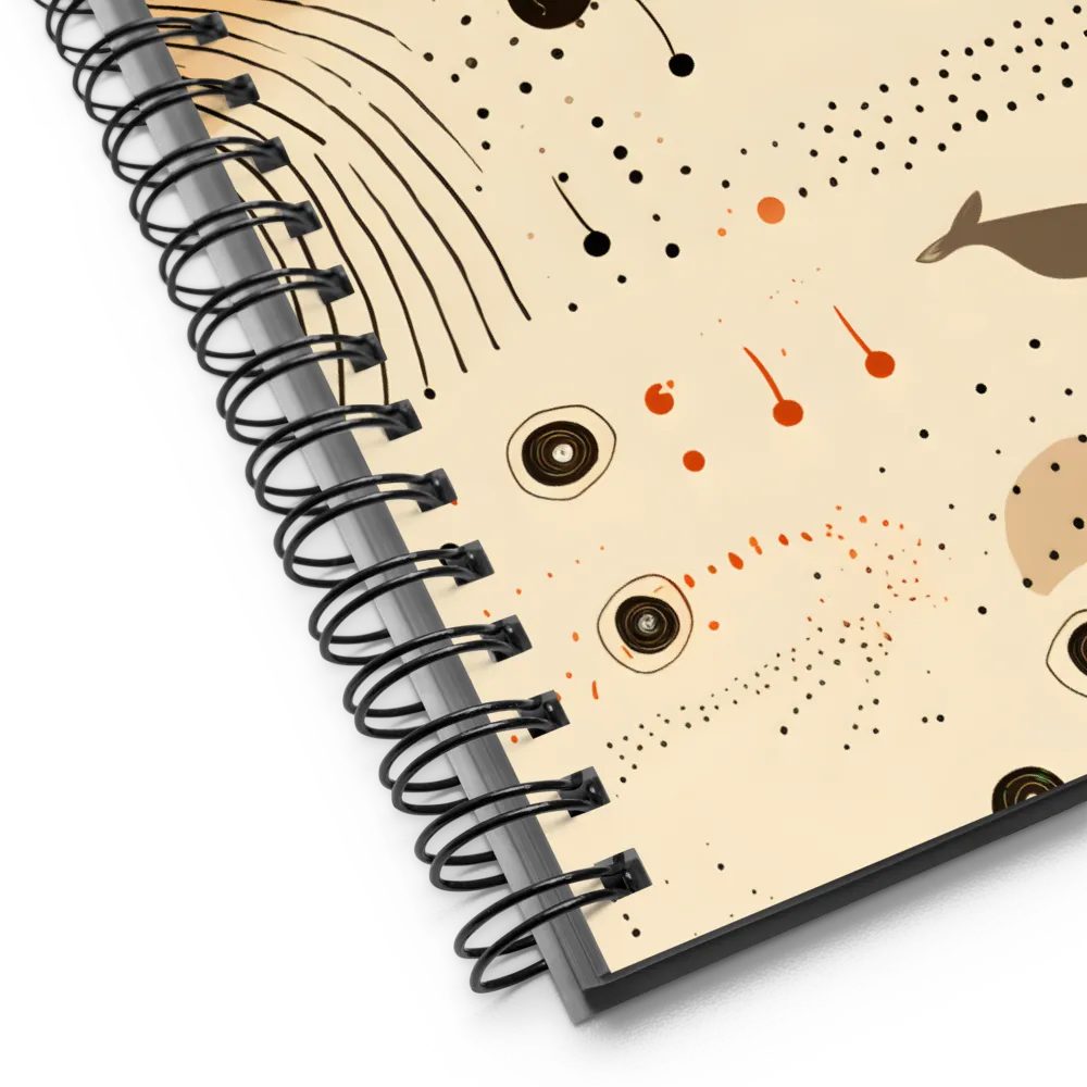 Playful Patterns in Earth Tones | Spiral Notebook