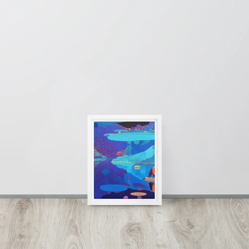 Reflections of Serenity | Canvas with White Frame | 8″×10″