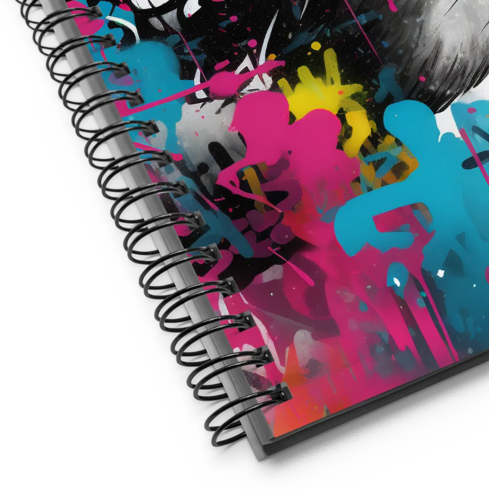 Urban Symphony: The Playful Panda | Spiral Notebook