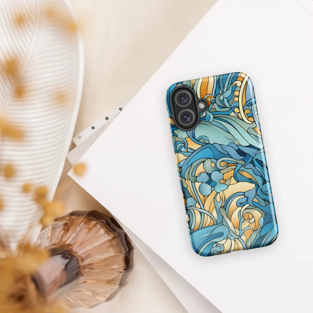 Dancing Waves of the Ocean | Phone Case |  16 Plus | Tough Case | Glossy