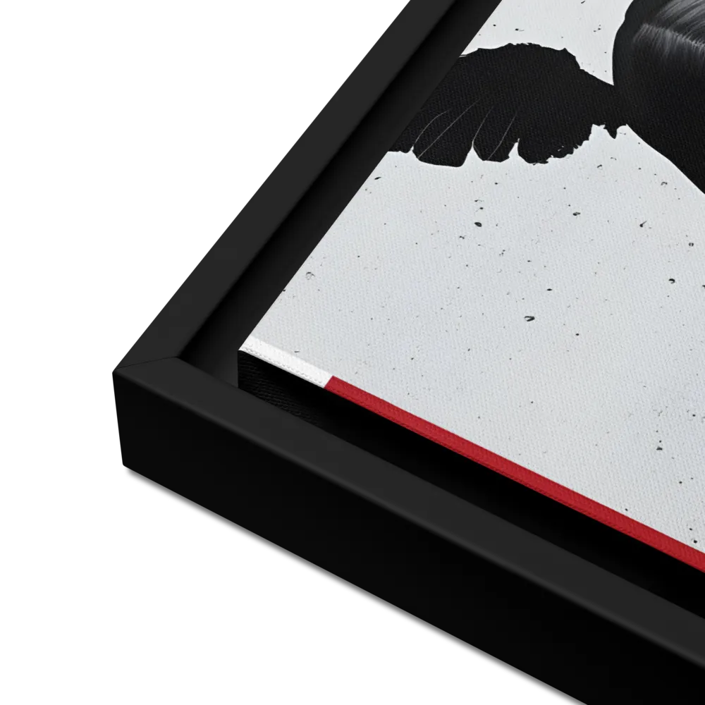 Whispers of Darkness | Canvas with Black Frame | 16″×20″