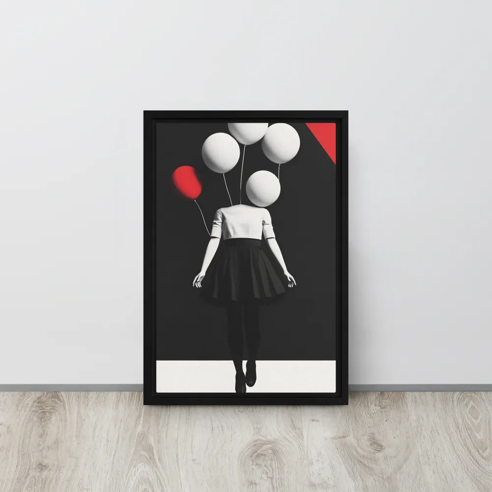 Suspended in Mystery | Canvas with Black Frame | 12″×18″