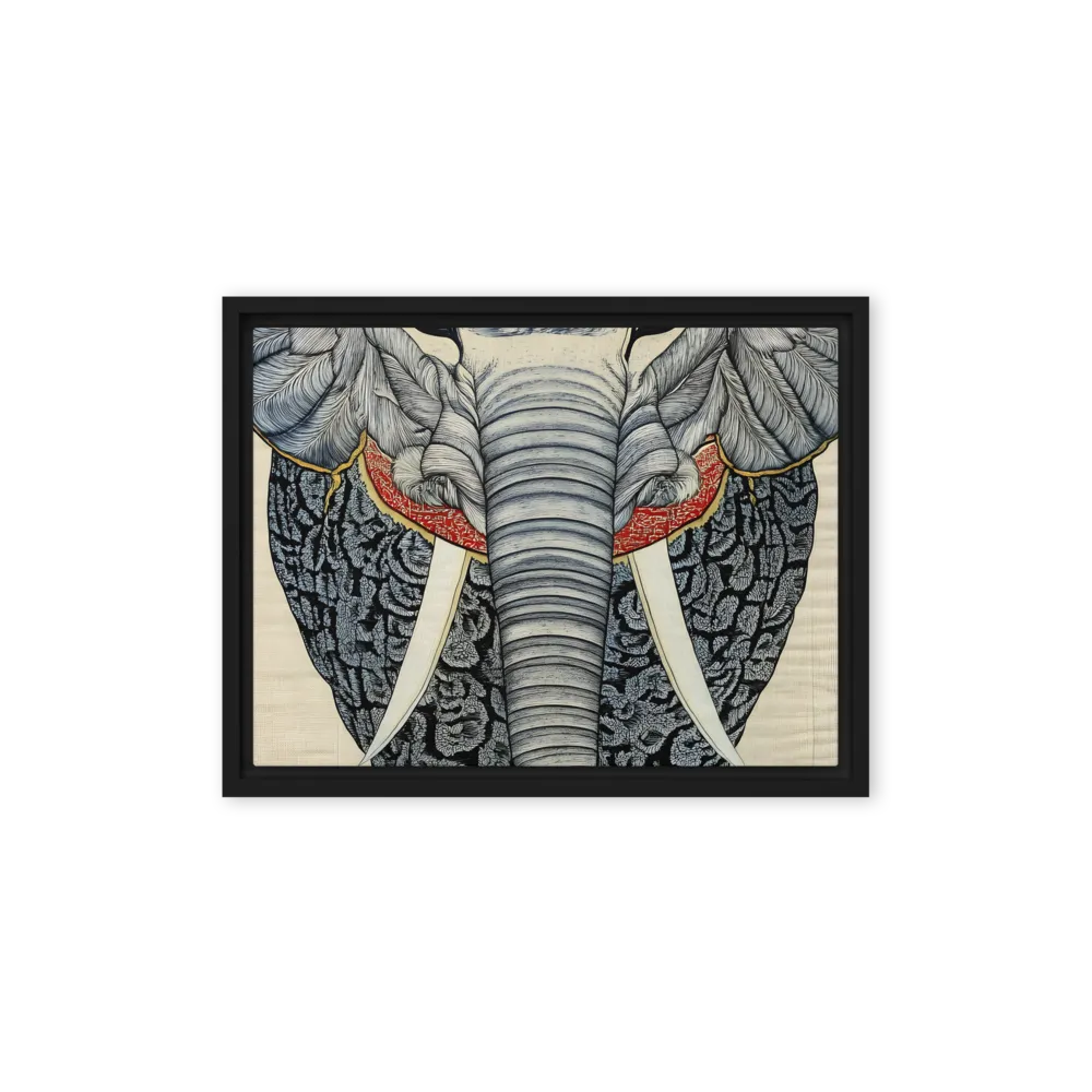 Majesty of the Elephant | Canvas with Black Frame | 12″×16″