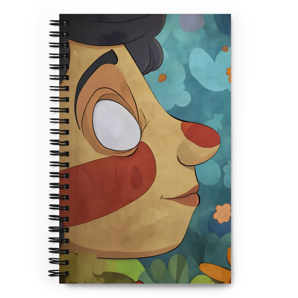 Playful Whimsy: A Character Portrait | Spiral Notebook