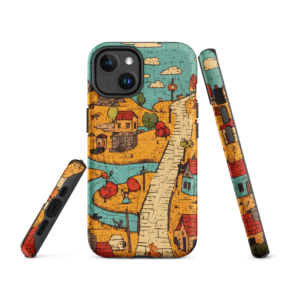 Whimsical Village Landscape