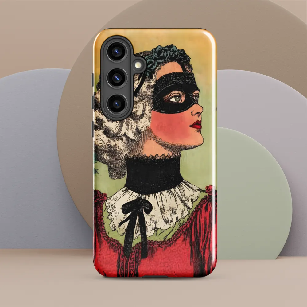 Masked Elegance | Phone Case |  S24 Plus | Tough Case | Glossy