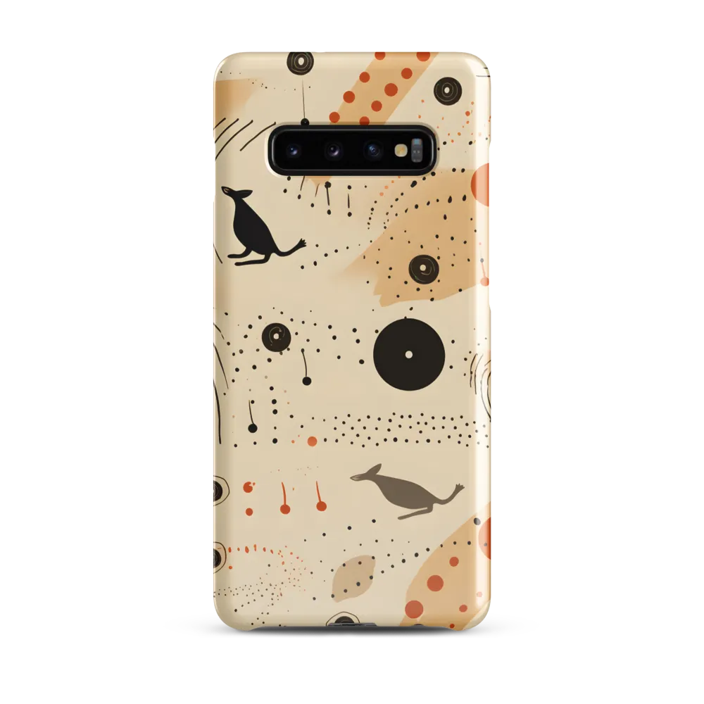 Playful Patterns in Earth Tones | Phone Case |  S10 Plus | Snap Case | Glossy