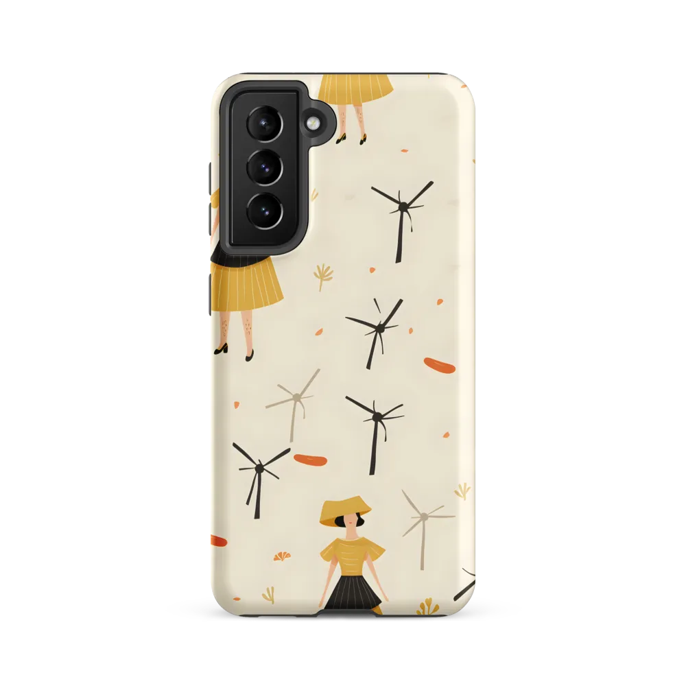 Whimsical Patterns of Nature and Femininity | Phone Case |  S21 FE | Tough Case | Matte