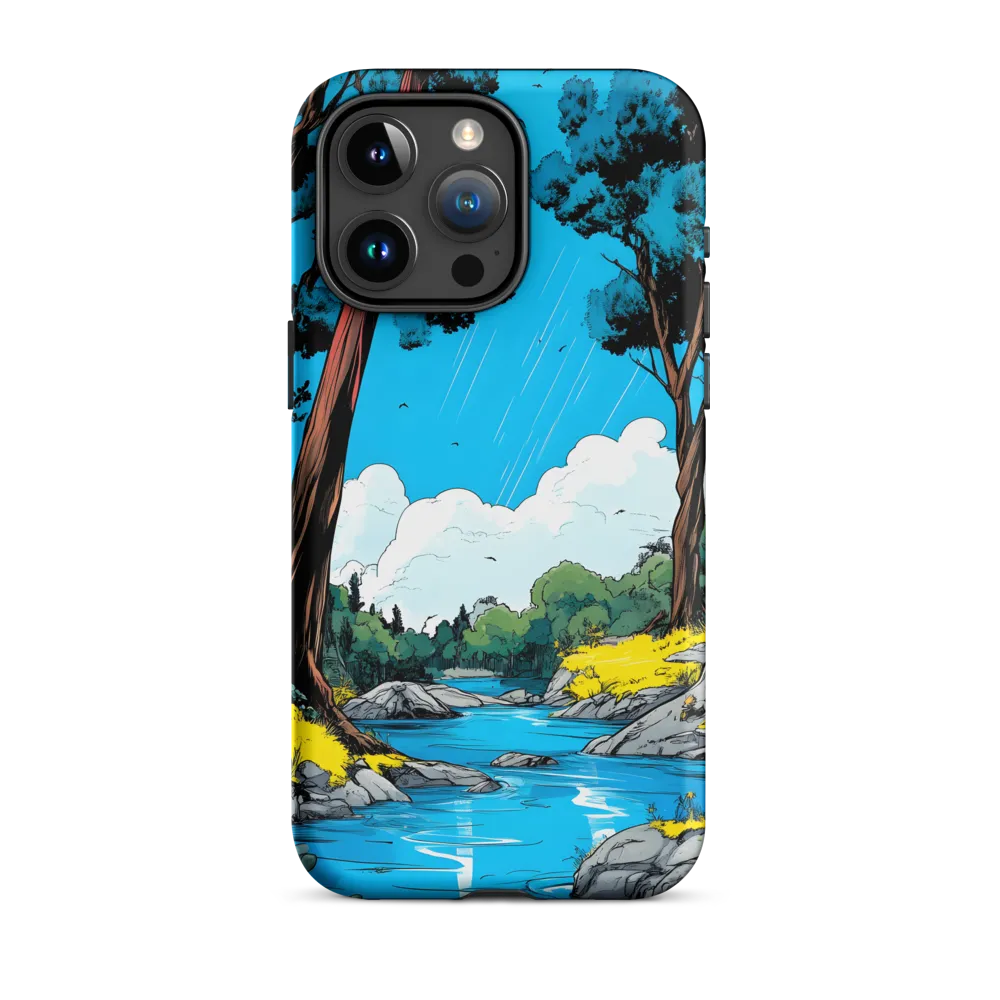 Tranquil River in a Comic Landscape