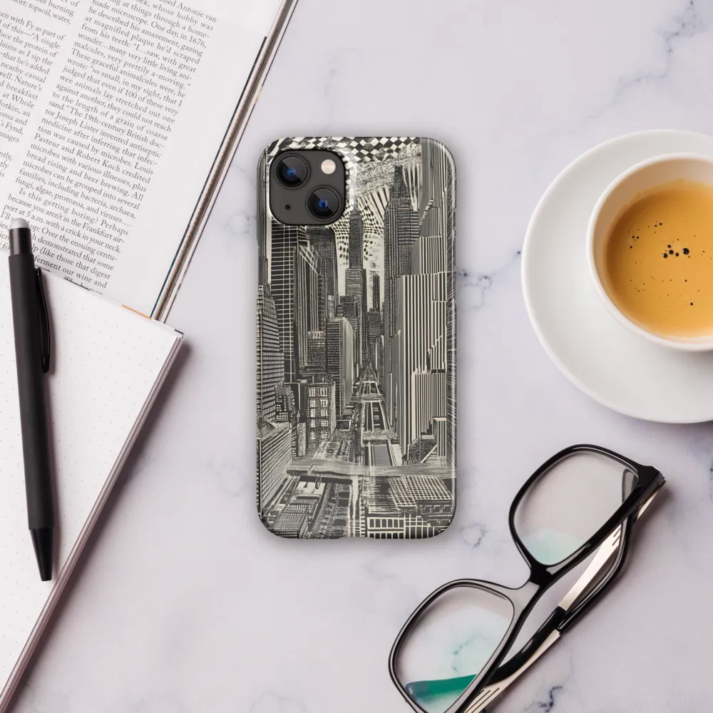 Urban Dreams: A Surreal Cityscape | Phone Case |  14 Plus | Snap Case | Glossy