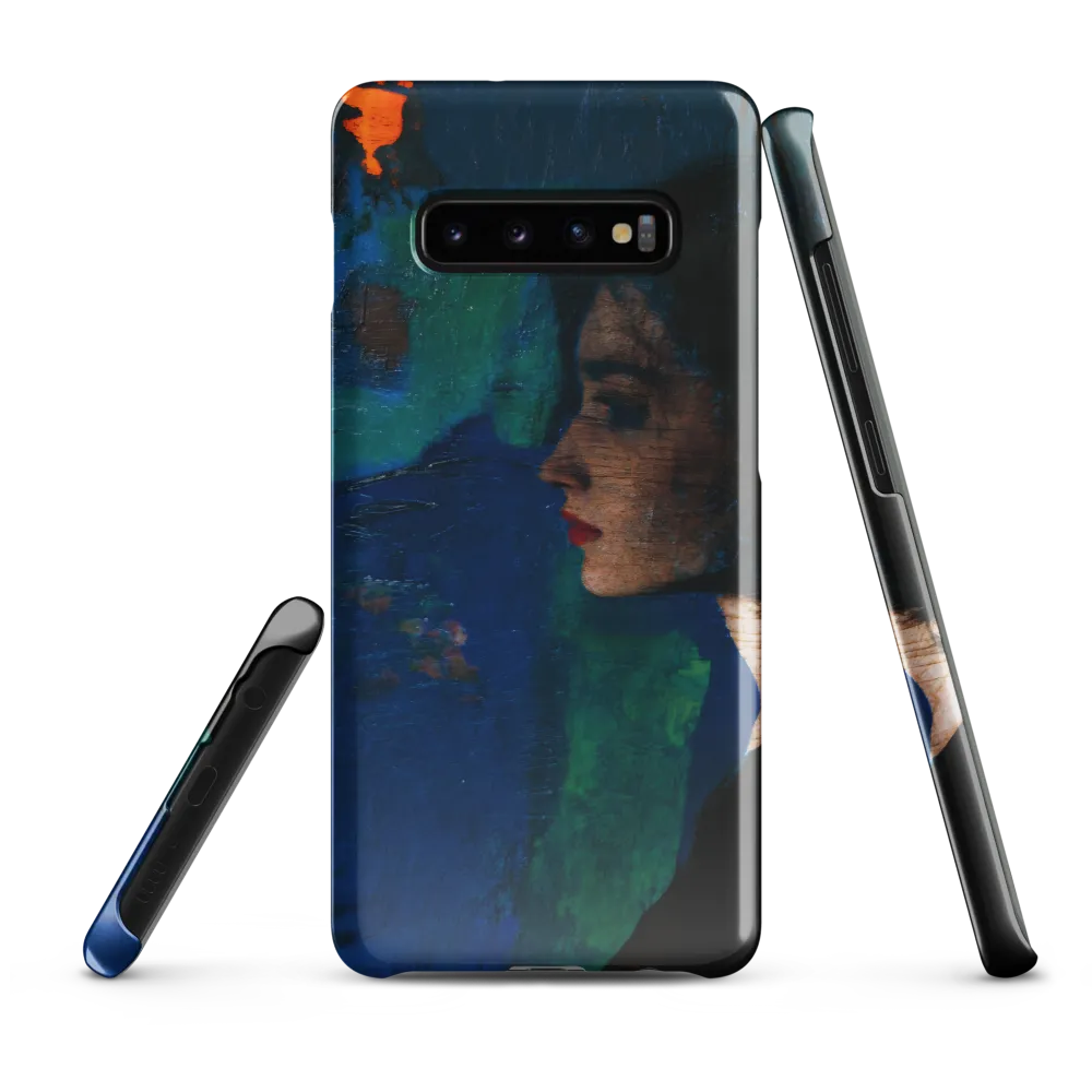 Contemplation in Blue | Phone Case |  S10 Plus | Snap Case | Glossy