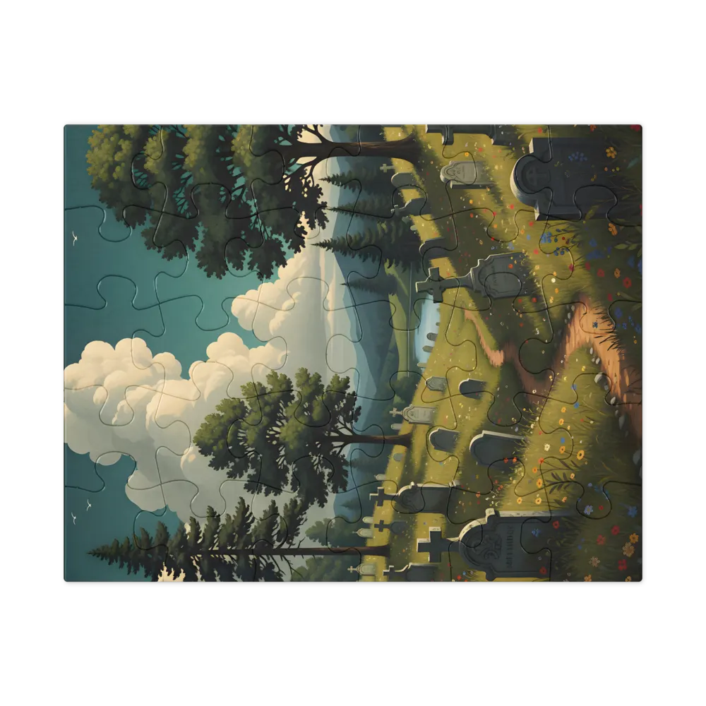 Meadow of Remembrance 
 Jigsaw Puzzle in Tin Box