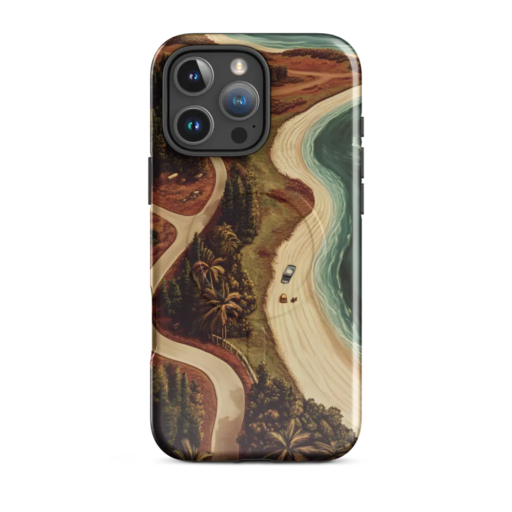 Winding Serenity: A Coastal Journey | Phone Case |  16 Pro Max | MagSafe® Tough Case | Glossy