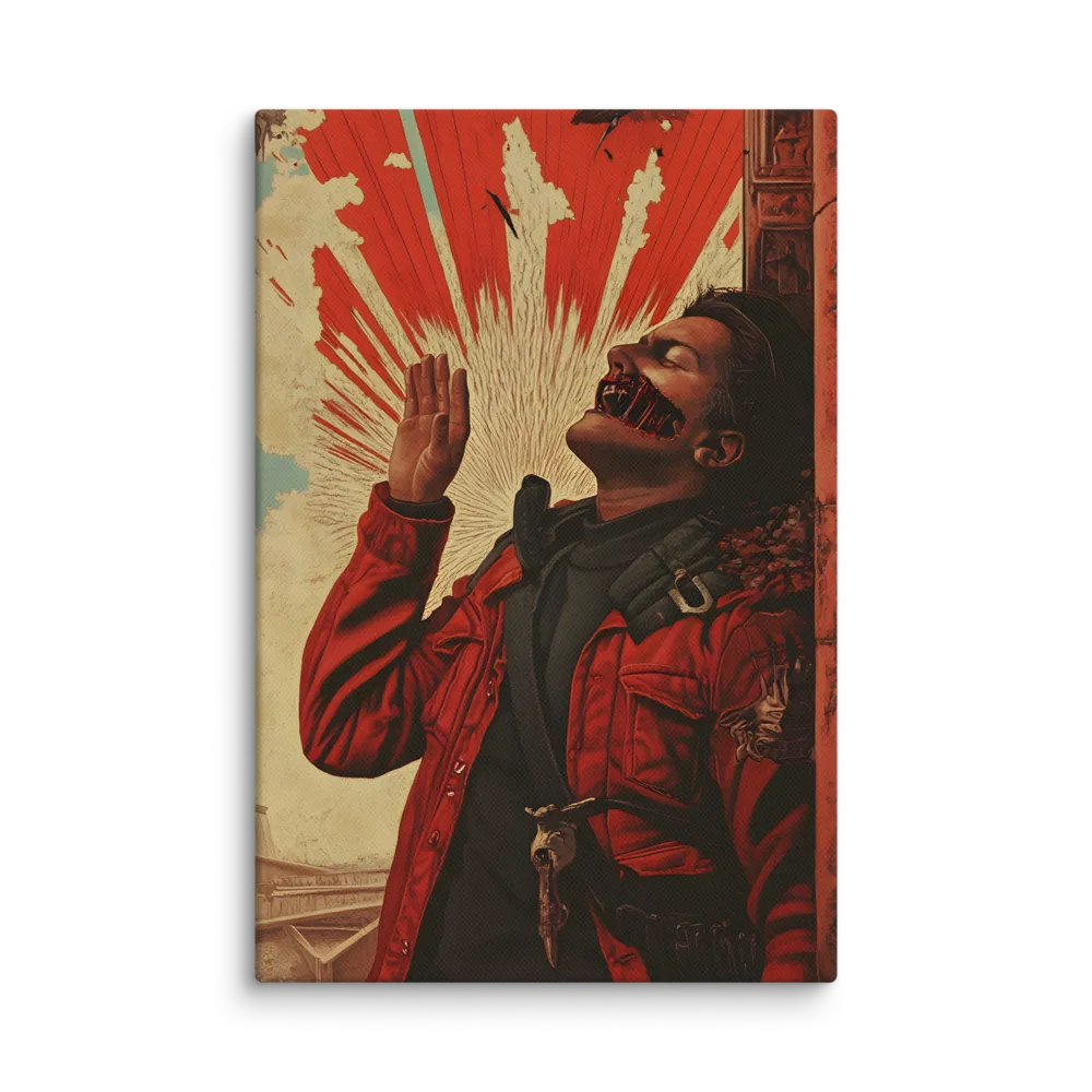 Defiant Echoes of Ruin | Canvas | 8″×12″