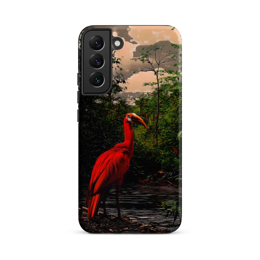 Enigmatic Elegance: The Scarlet Observer