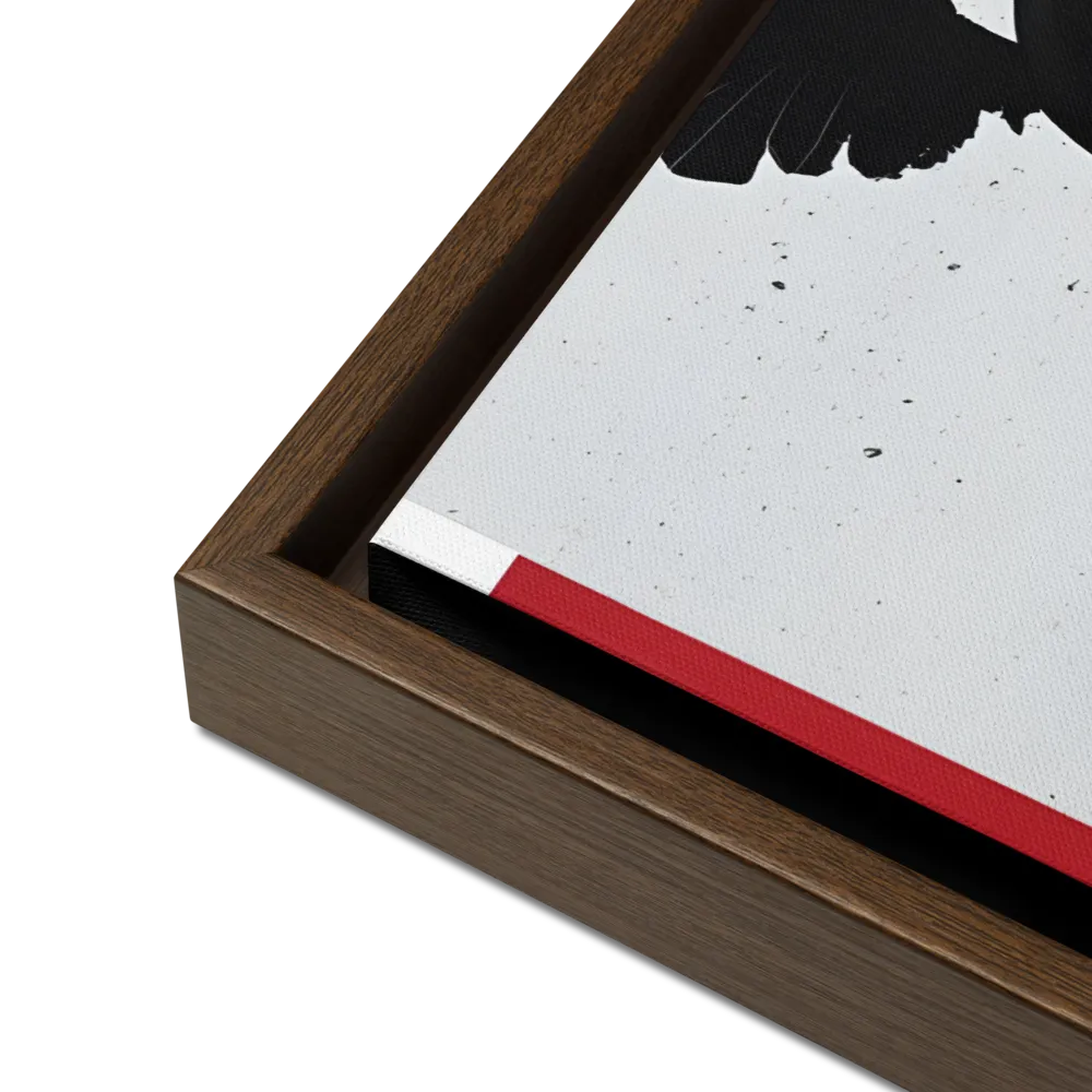 Whispers of Darkness | Canvas with Brown Frame | 18″×24″