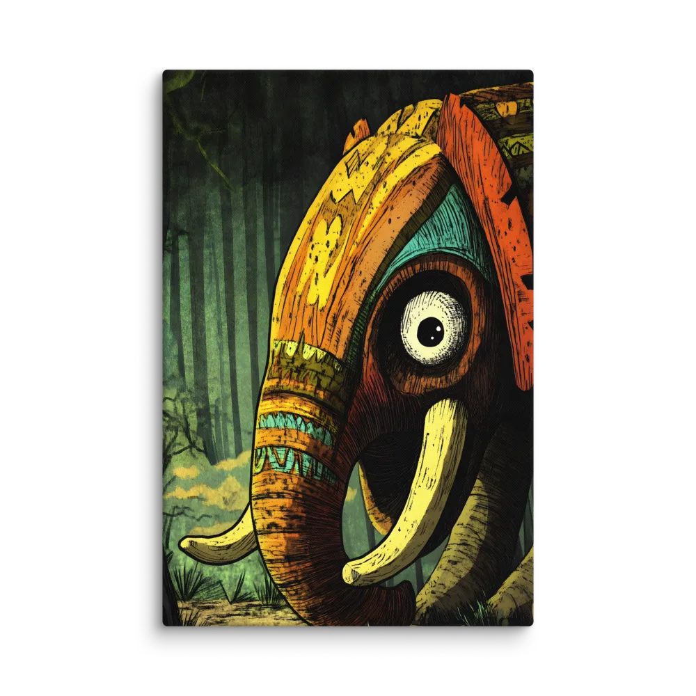 Whimsical Majesty: The Elephants of Folklore | Canvas | 32″×48″