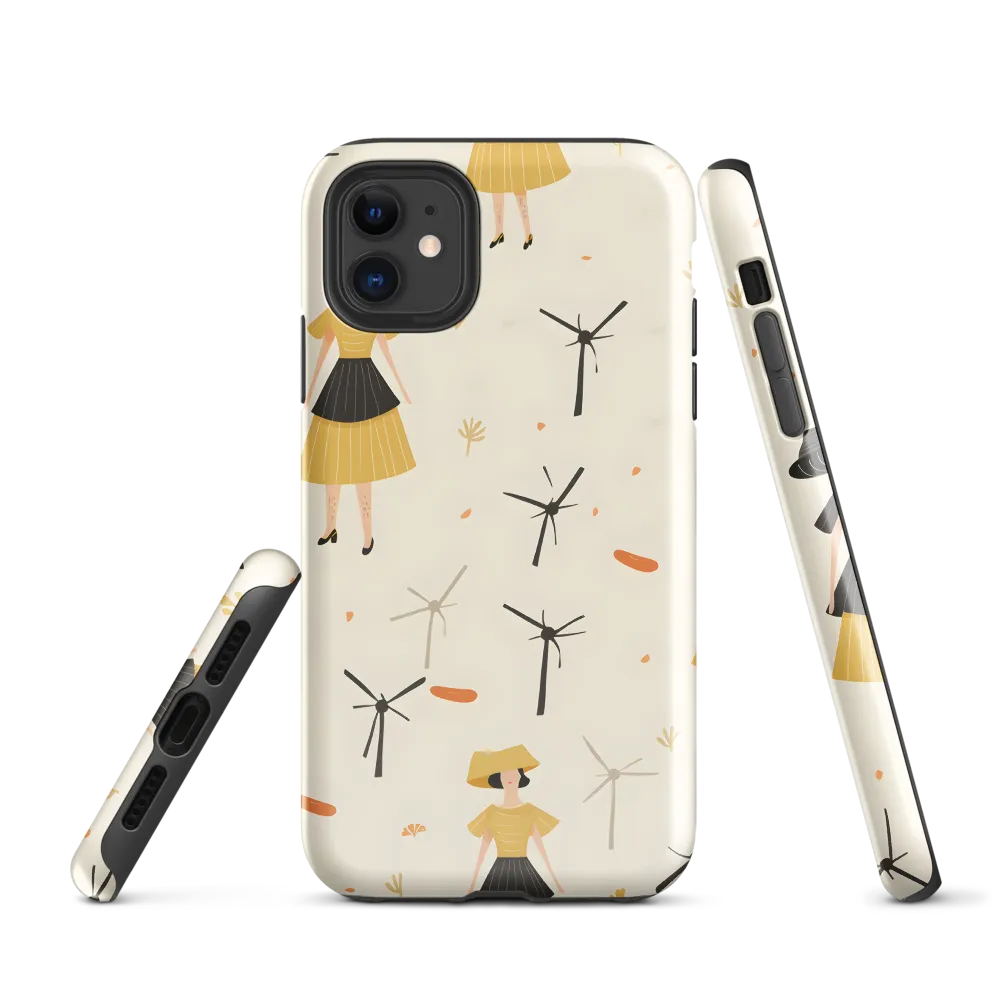 Whimsical Patterns of Nature and Femininity | Phone Case |  11 | Tough Case | Glossy