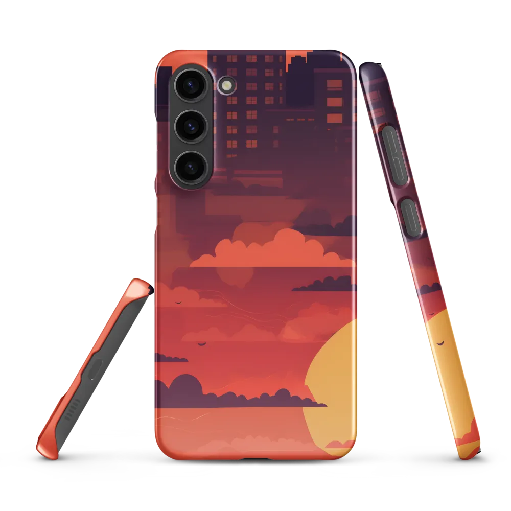 Urban Dusk: A Symphony of Cityscapes | Phone Case |  S23 Plus | Snap Case | Glossy