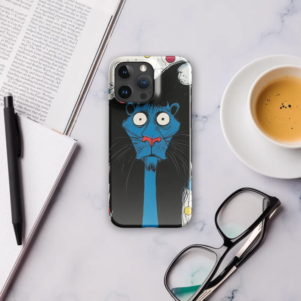 Whimsical Blue Lion